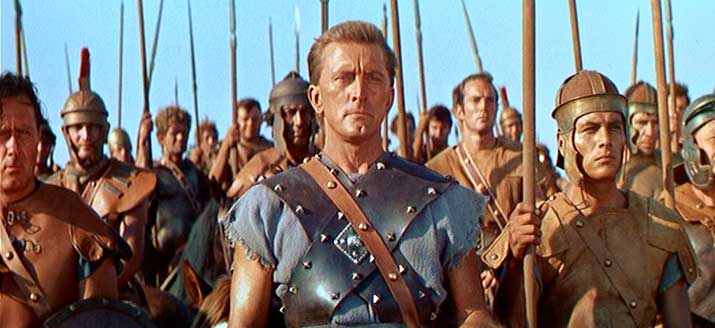 Kirk Douglas en Espartaco