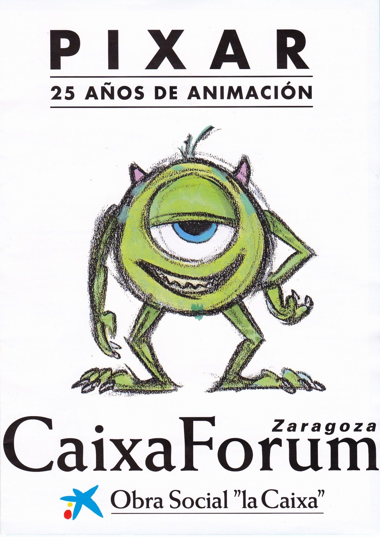 Pixar-Exposición CaixaForum Zaragoza-Portada
