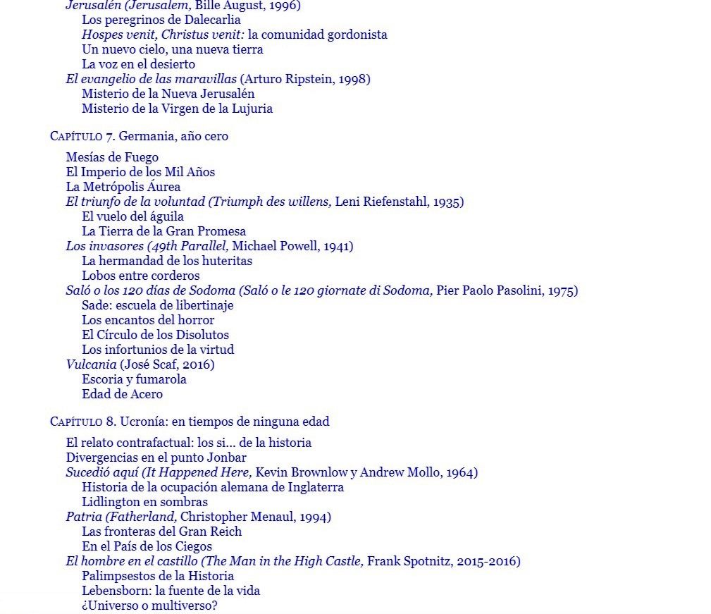 Tiempos de ninguna edad_Distopía y Cine_Índice_Antonio Santos