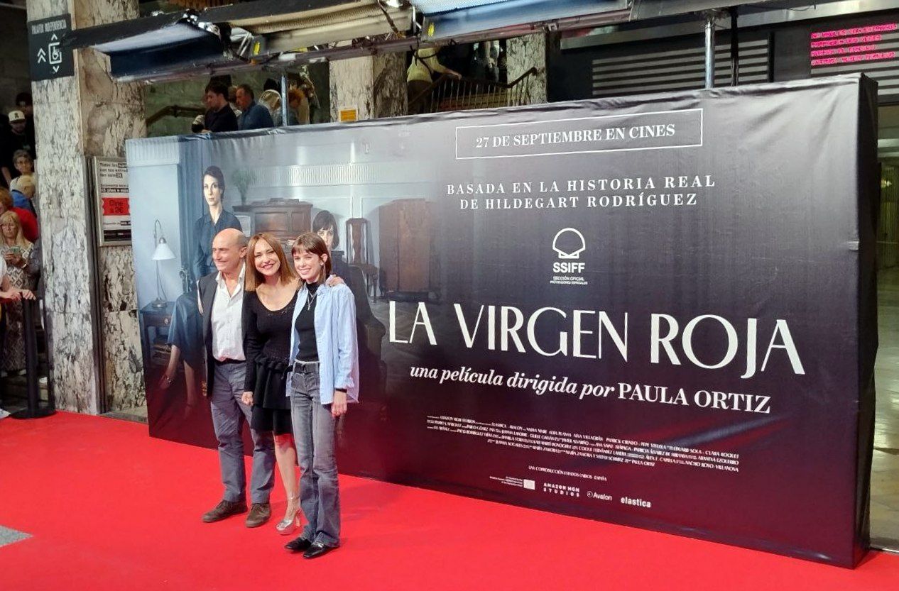 Sobrecogedora y extraordinaria, opiniones de `La virgen roja´ en su preestreno en Zaragoza